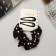 Hair set "Emilia" (elastic band, 2 invisibility 4.5 cm) hearts, black