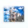 Carty clock is wall, series: city, "Lastochkino Nest", smooth move, 20 x 26 cm