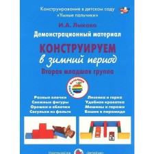 A set of cards. We construct the 2nd younger group in winter. Lykova I.A.