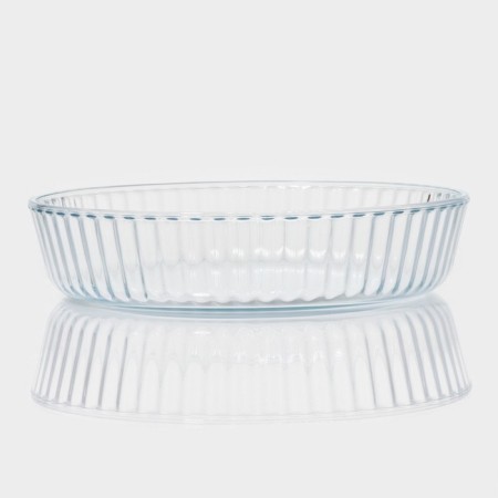 Form for baking and baking of heat -resistant glass Round shares, 2 liters-1