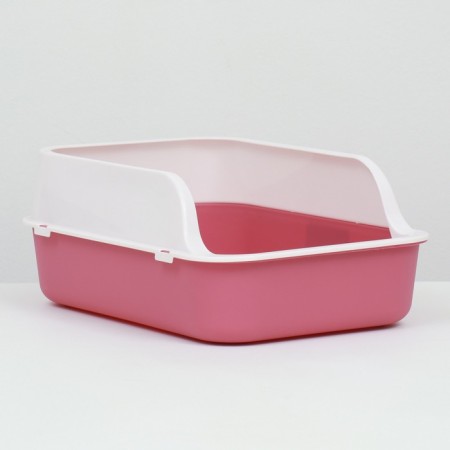 Toilet with side, 40x29x15 cm, burgundy-1