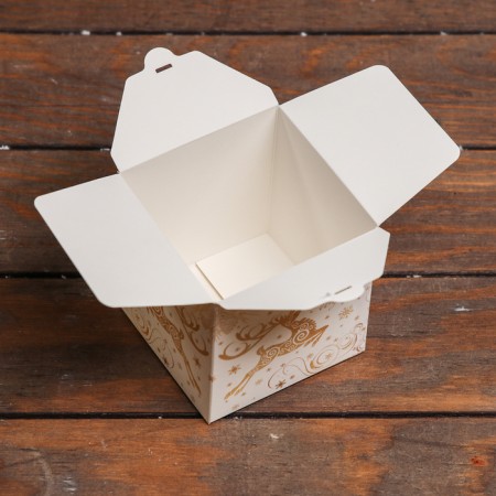 Folding box "Snow Deer" 10 x 10 x 10 cm-2