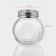 Glass jar for bulk products with a metal lid of the Classic, 200 ml, 8 × 6 cm
