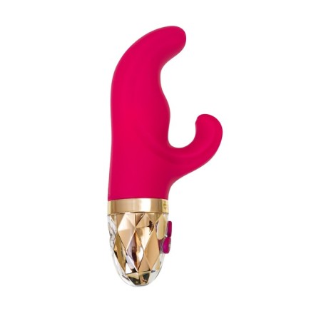 Vibrator Mystim Hop Hop Bob, 16.5 cm, silicone, burgundy color-5