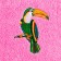 Set of towels Ethel "Parrot" 30x30 cm-3pcs, 100% cotton 340 g/m2