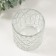 Bank for candles glass "rhombus" transparent 200 ml 7x7x8 cm