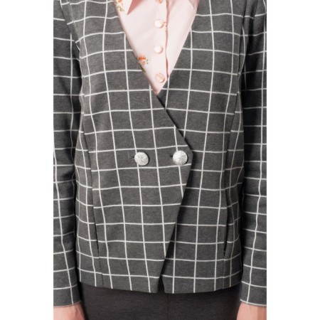 Female jacket, size 42, gray color-5