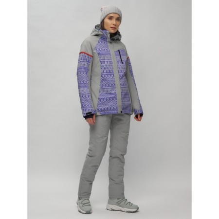 Ski jacket women's, size 52, purple color-12