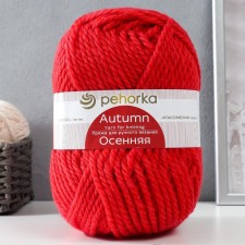 Autumn yarn 25% wool, 75% pan 150m/200g (88 red poppy)
