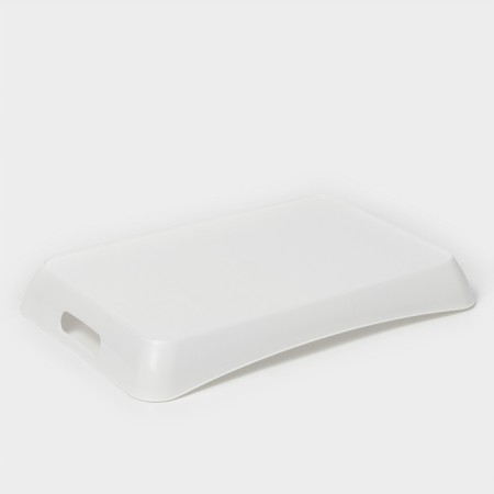 Tray with handles "Rondo", 42.2 × 28.2 × 5.2 cm, white color-3