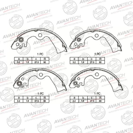 Brave brake pads Avantech AVS0207