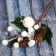 Decor "Winter charm" apples of berries in white cones, 22 cm