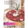 The tablecloth “Santa in snowflakes”, round, oxford, elastic band, size 140x140 cm, diameter 105-120 cm