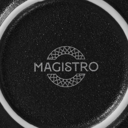 Porcelain plate Magistro line, d = 25.5 cm, black color-8