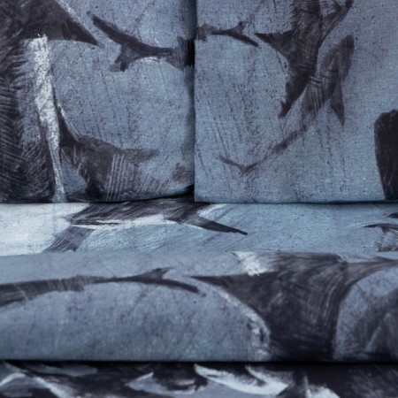 Bed linen Ethel Duet Shark 143*215 cm 2 pcs, 220*240 cm, 70*70 cm 2 pcs, calico-4