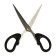 Chancellery scissors 15.5 cm office plastic handles, euro suspension
