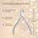 Manicure nippers for cuticle, 9.5 cm, blade length - 10 mm, in a case, silver color