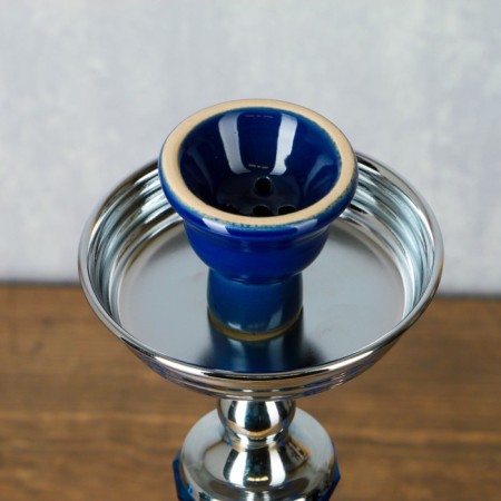 Hookah "joshkuner", 50 cm, 2 tubes, 10 x 50 cm, blue-4