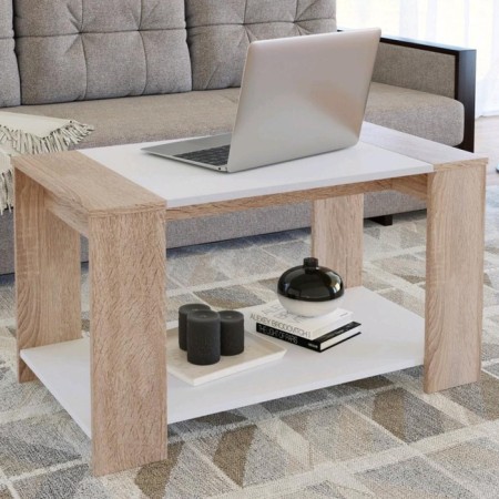 Journal table "Aurora", 890 × 500 × 480 mm, sonoma color / white