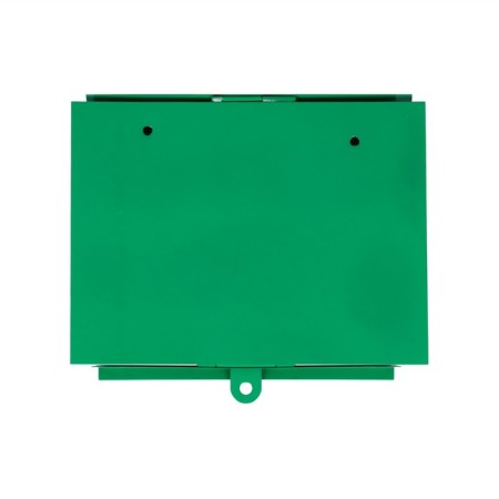 Mail box without a lock (with a loop), horizontal "letter", green-9