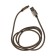 MicroUSB cable - usb, 2.1 a, nylon braid, 1 meter, golden