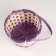 Wicker basket, d21xh24 cm, purple, bamboo