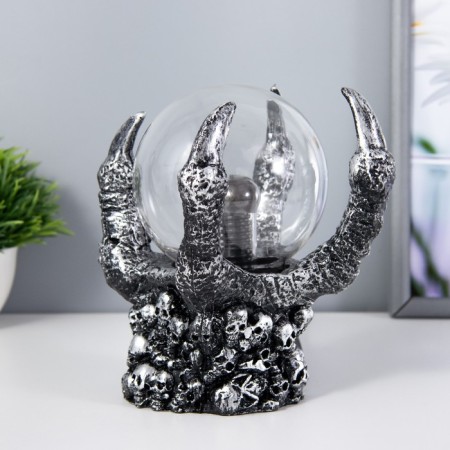 Plasma ball "Hell's hand" gray 12x12x18 cm-2