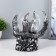 Plasma ball "Hell's hand" gray 12x12x18 cm