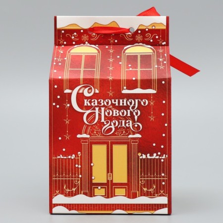 Packaging for confectionery "Fairytale New Year", house, 8 x 10 x 16 cm, New Year-3