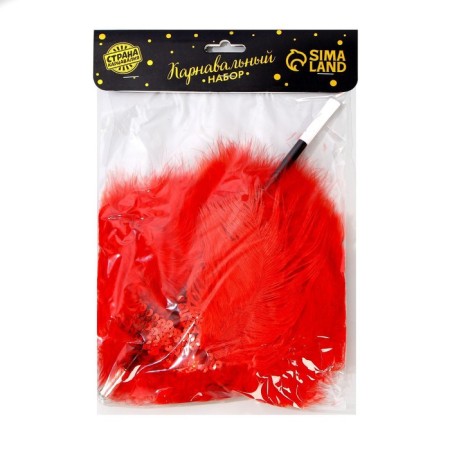 Carnival set "Fiery Beauty", head bandage, BOA, mouthpiece-5