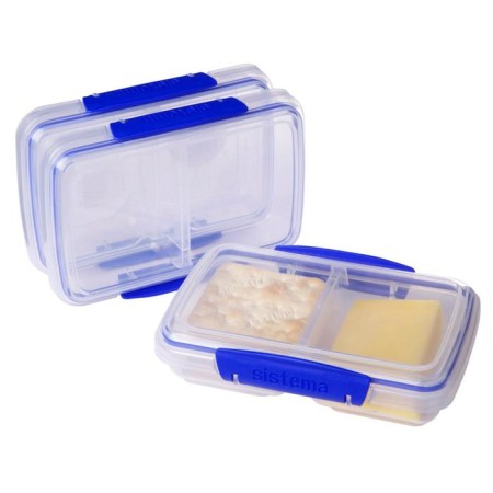 A set of two -section containers, 350 ml, 3 subjects, mix
