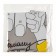 Flaged balloon 18 "Beloved dad", circle, set of 5 pcs.