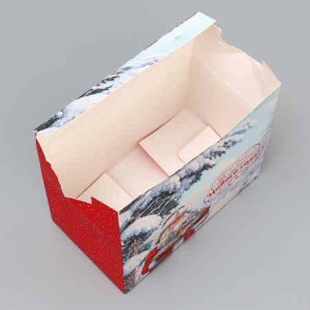Box for the sweets of the "Magic New Year!", 10 x 18 x 14 cm, New Year-4