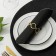 Ring for napkin "Two lines", 5.5 × 2.5 cm, gold color