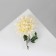 Brooch "Flower" chrysanthemum, white-green color in silver