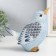 Polystone souvenir "Bird, blue snowflakes" 18.5x10x17 cm