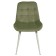 Quarter U -chair, velor tenerife nephritis / white metal