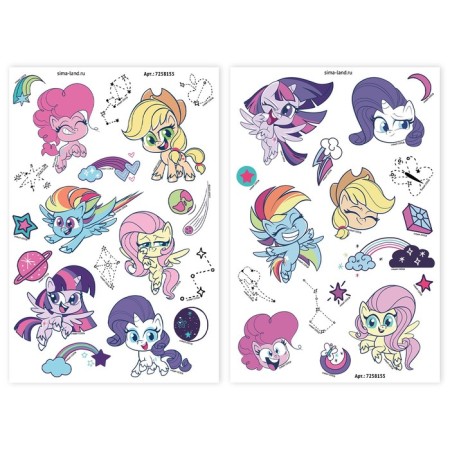 Детские тату, светятся в темноте My little Pony-1