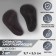 Suppinators for shoes, on an adhesive basis, 9.7 × 5.5 cm, steam, black color