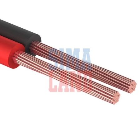 Acoustic cable Rexant ShVPM, 2x0.75 mm², 20 m, red-black, 01-6104-3-20