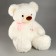 Soft toy "Bear" I love you, 80 cm, white color