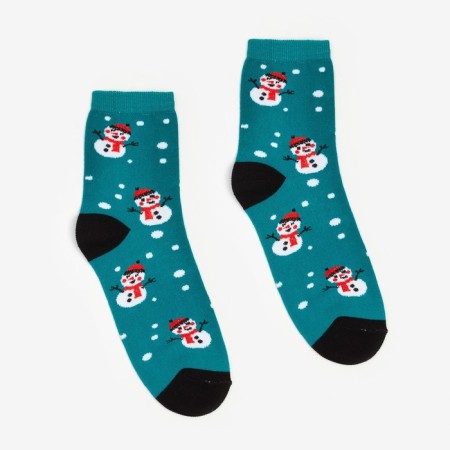 Women's socks "Snowmen" Biryaz color, size 23-25-1