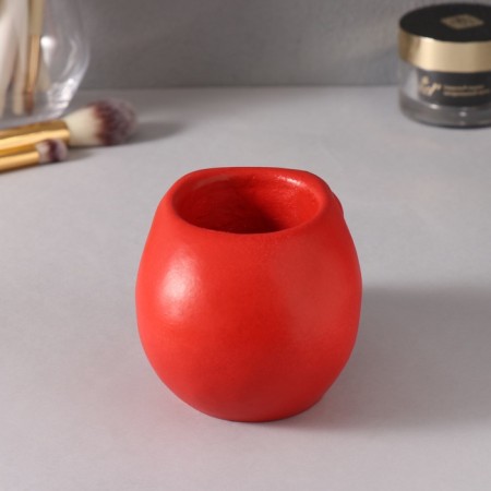 Interior item "Skull" 7*10cm red, white teeth-3