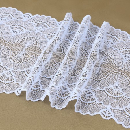 Lace elastic fabric, 180 mm × 2.7 ± 0.5 m, the color of the sky blue-1
