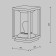 Landscape lamp Outdoor O452FL-01GF, E27, 1x15 W, 145x145x220 mm, graphite
