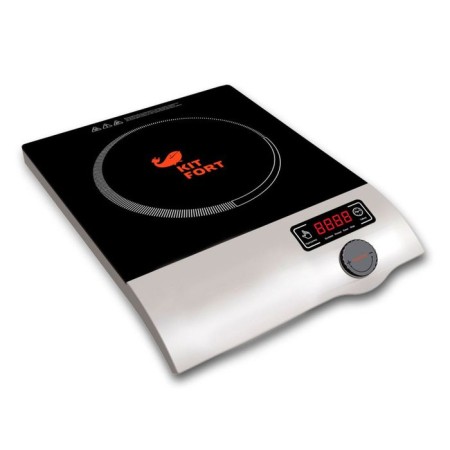 Induction tile KitFort KT-108, 2000 watts, 1 burner, black timer black