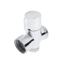 Zein Z740 divertor, for the mixer, zinc body, ceramics, with a round nut, chromium color