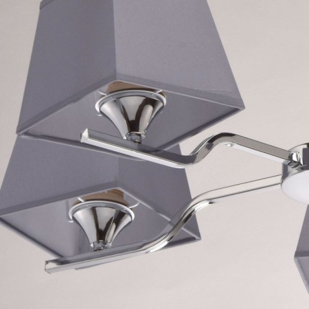 Ceiling chandelier "Conrad" 5x60W E27 Chrome 60x60x40cm-4