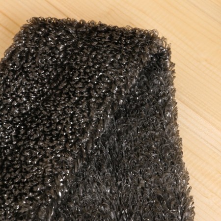 Men's washcloth with handles "Belt" Black (60 cm without handles)-1