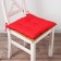 Sitting for chair Ethel New Year Collection 42x42 cm, central red, 100% hl, sarzha 190 g/m2